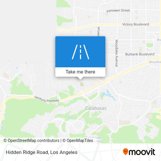Mapa de Hidden Ridge Road