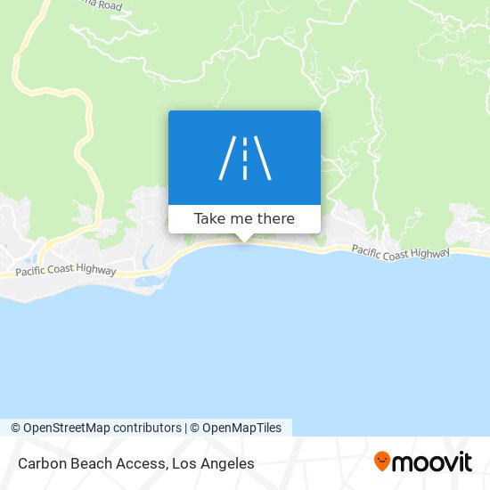 Carbon Beach Access map