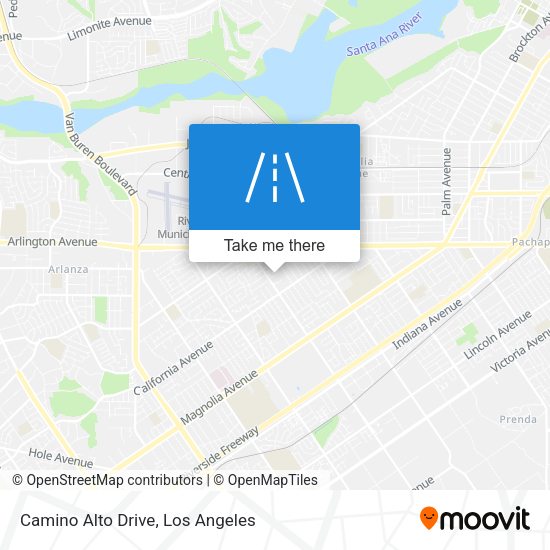 Camino Alto Drive map