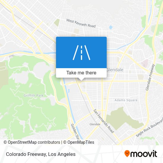 Mapa de Colorado Freeway