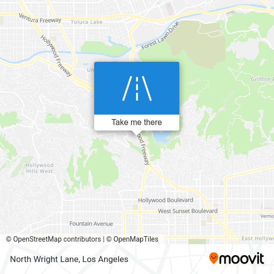 North Wright Lane map