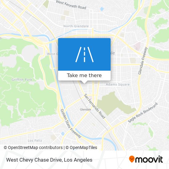 Mapa de West Chevy Chase Drive