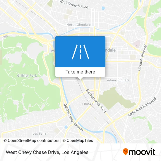 West Chevy Chase Drive map