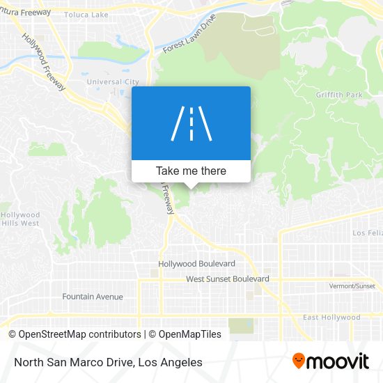 Mapa de North San Marco Drive