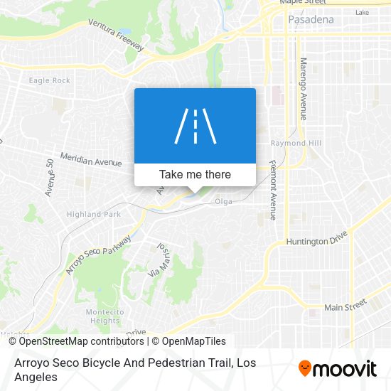 Mapa de Arroyo Seco Bicycle And Pedestrian Trail
