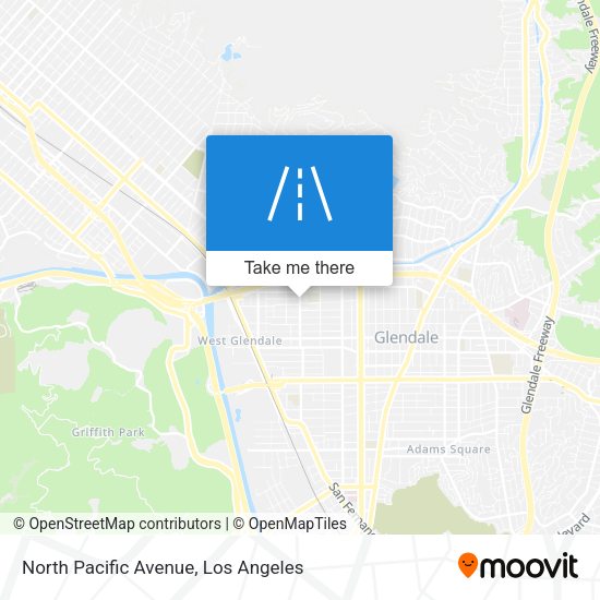 North Pacific Avenue map