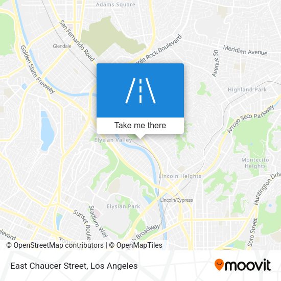 East Chaucer Street map