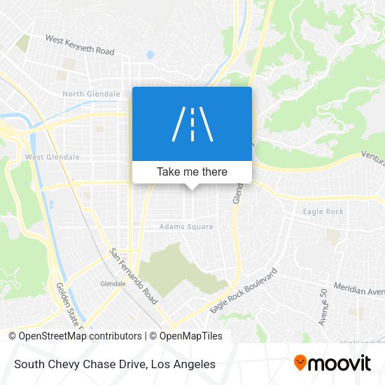 Mapa de South Chevy Chase Drive