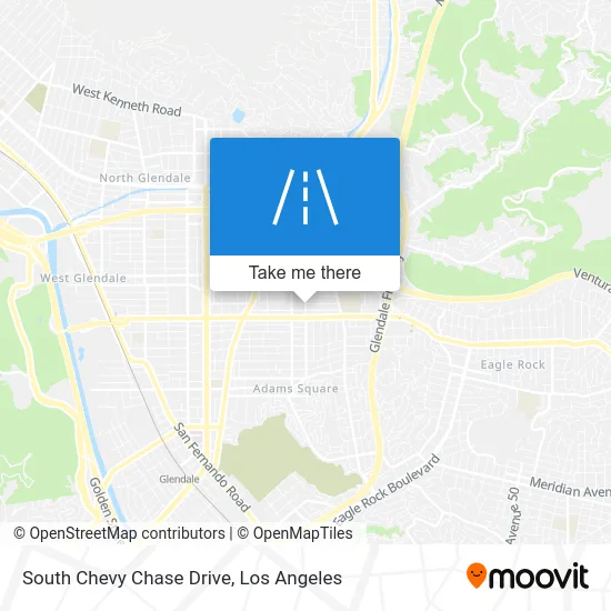 South Chevy Chase Drive map