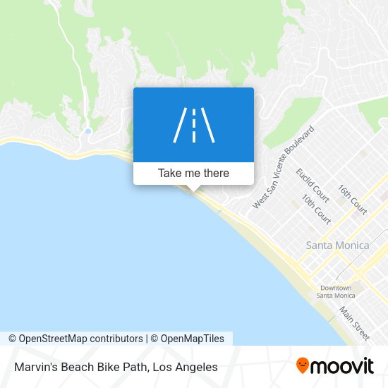 Marvin's Beach Bike Path map