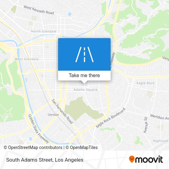 South Adams Street map