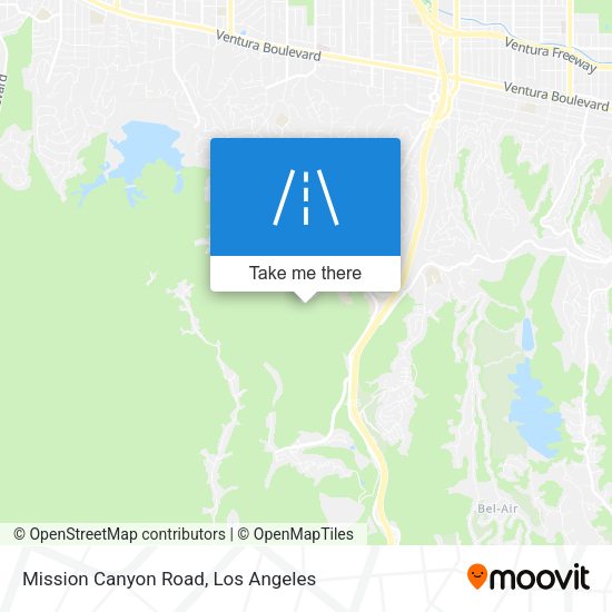 Mission Canyon Road map