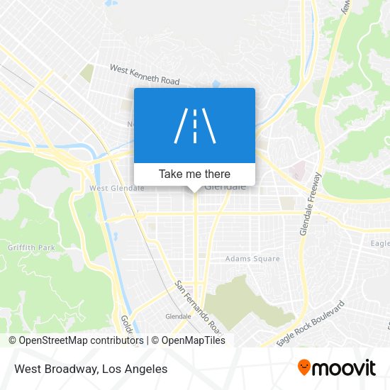 Mapa de West Broadway