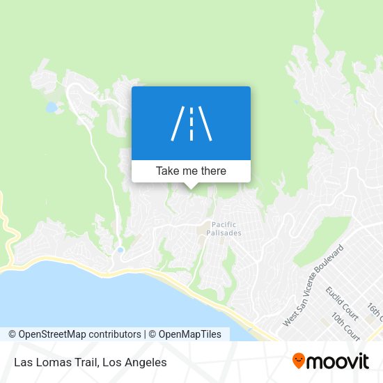 Mapa de Las Lomas Trail