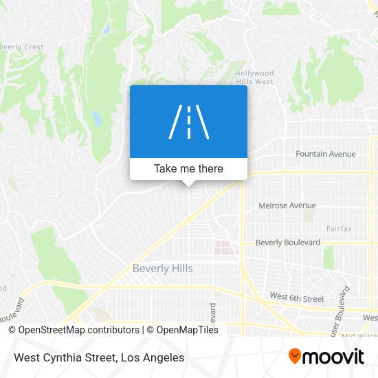 Mapa de West Cynthia Street