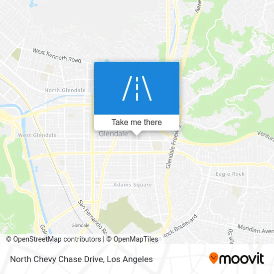 North Chevy Chase Drive map