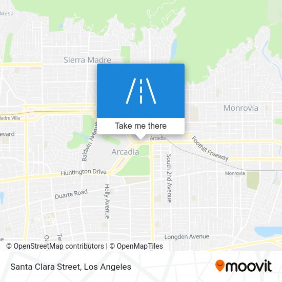 Santa Clara Street map
