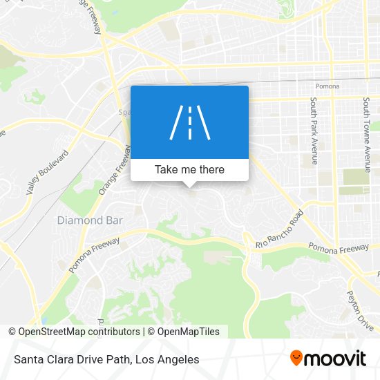 Mapa de Santa Clara Drive Path