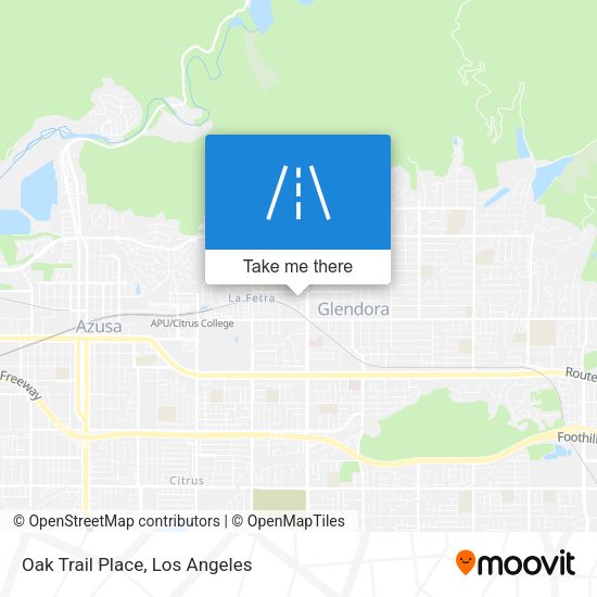 Oak Trail Place map