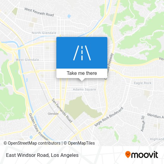 East Windsor Road map