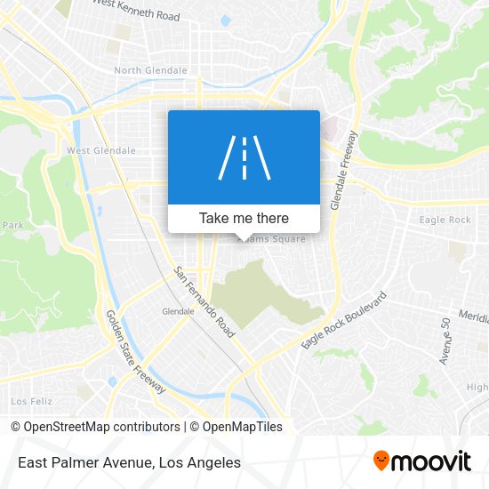 East Palmer Avenue map