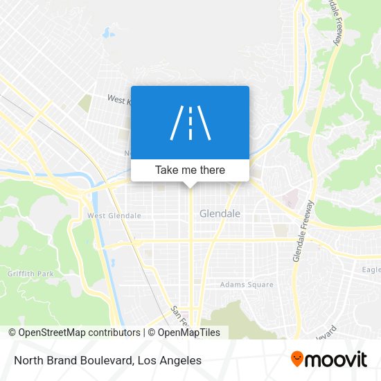 Mapa de North Brand Boulevard