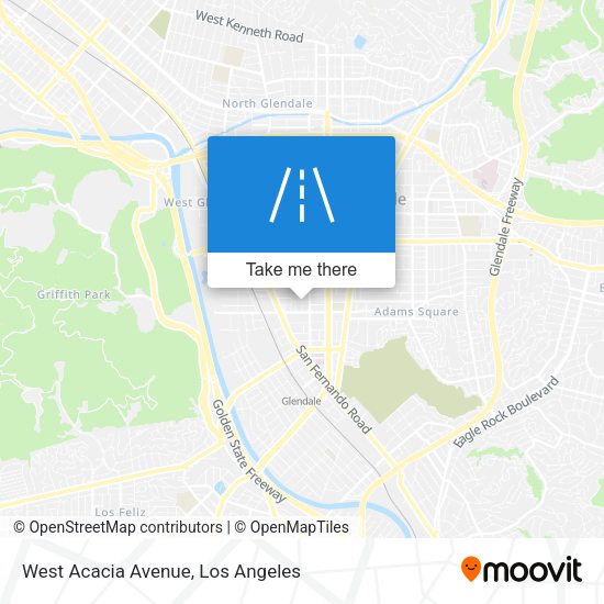 West Acacia Avenue map