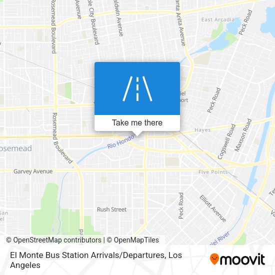 El Monte Bus Station Arrivals / Departures map