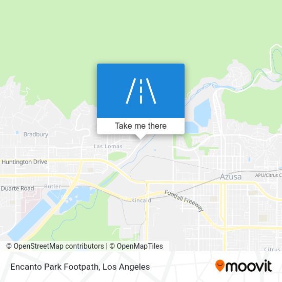 Mapa de Encanto Park Footpath