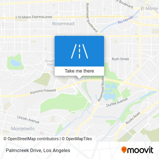 Palmcreek Drive map