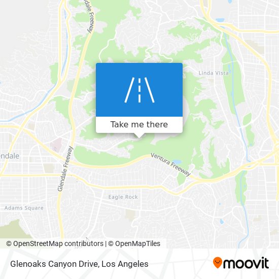 Glenoaks Canyon Drive map