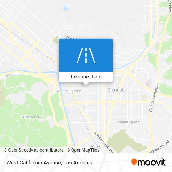 West California Avenue map