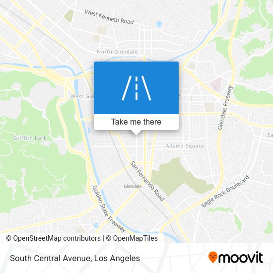 South Central Avenue map