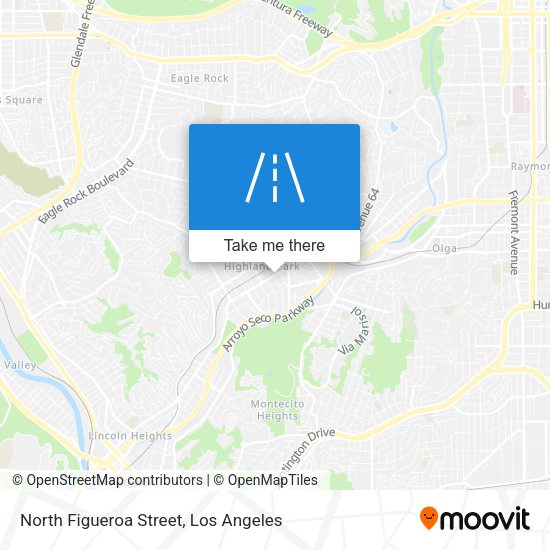 North Figueroa Street map