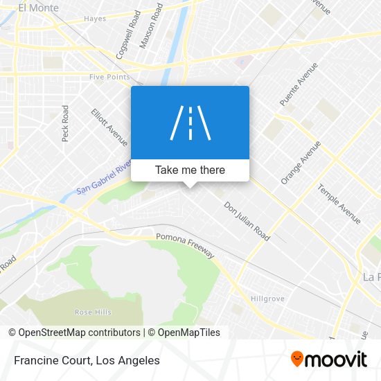 Francine Court map