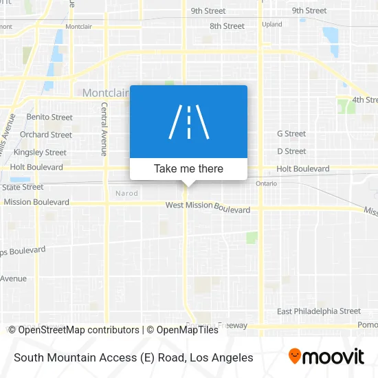 South Mountain Access (E) Road map