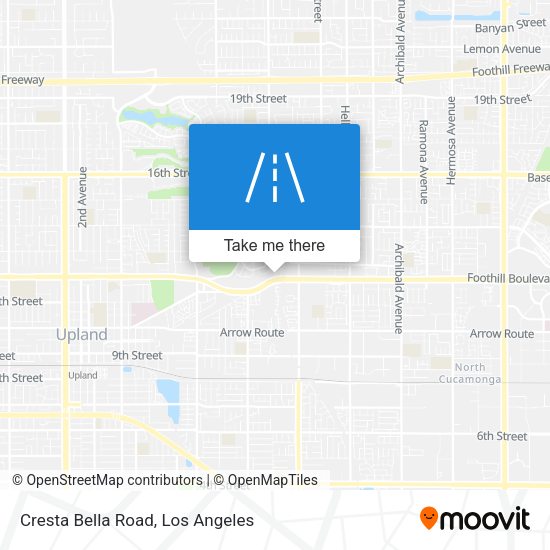 Cresta Bella Road map