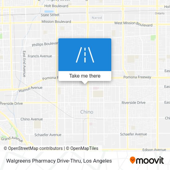 Mapa de Walgreens Pharmacy Drive-Thru