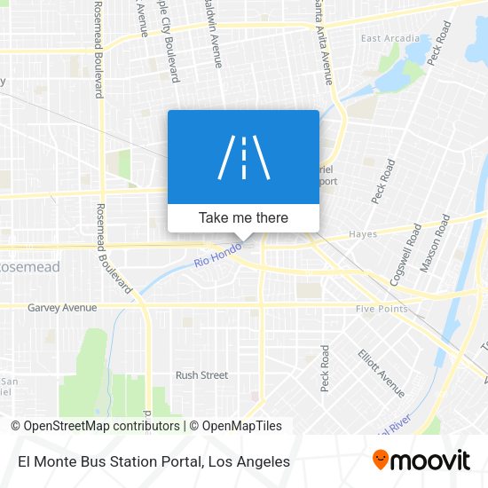 El Monte Bus Station Portal map
