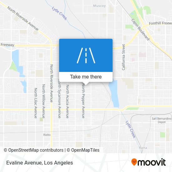 Mapa de Evaline Avenue