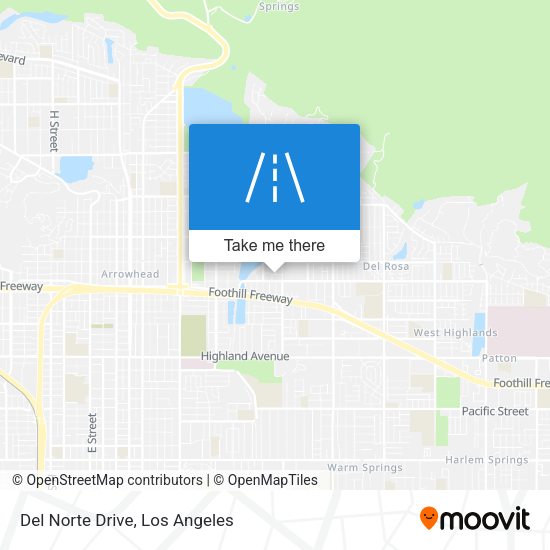 Del Norte Drive map