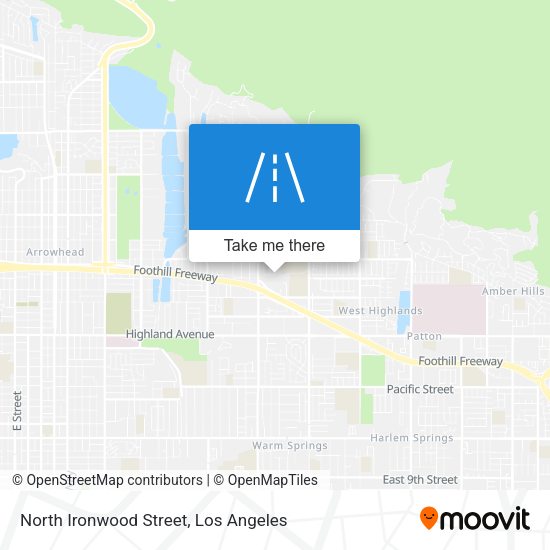 North Ironwood Street map