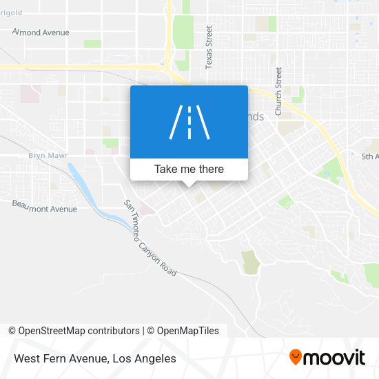 West Fern Avenue map