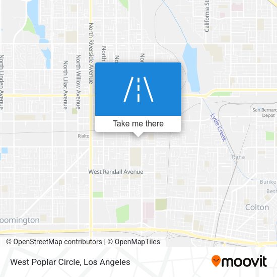 West Poplar Circle map