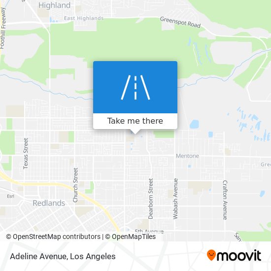 Adeline Avenue map