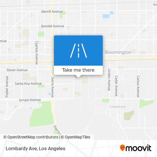 Mapa de Lombardy Ave