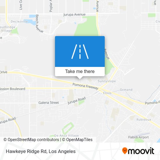 Mapa de Hawkeye Ridge Rd