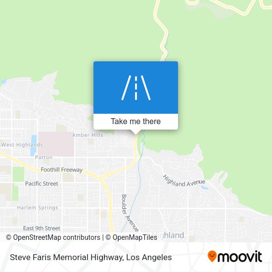 Mapa de Steve Faris Memorial Highway