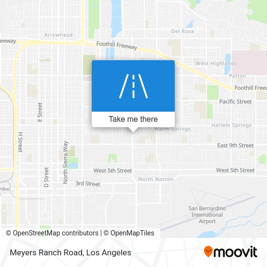 Mapa de Meyers Ranch Road