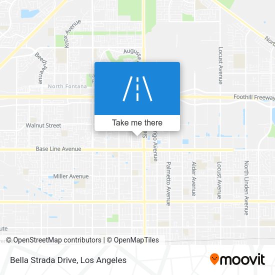 Bella Strada Drive map